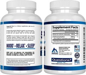 img 2 attached to Enhance Mood and Sleep with 5-HTP 200mg Plus Calcium – Arazo Nutrition 120 Capsules