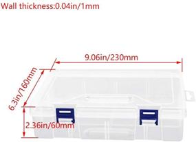 img 3 attached to 📦 MroMax Component Storage Box - Transparent PP Electronic Containers - Convenient Tool Boxes - 9.06" x 6.30" x 2.36" - Ideal for Electronic Components - 1pcs