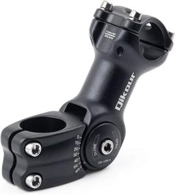 img 4 attached to 🔧 Enhance Steering Control with the 25.4 Bike Stem: Adjustable Handlebar Riser Extender for Road Bike, MTB, BMX