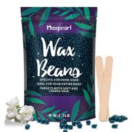 maxpearl hard wax beads for hair removal – 2.5lb refill bag, ideal for brazilian bikini, eyebrows, underarms, face, arms, chest, back, legs | targets coarse body hair logo