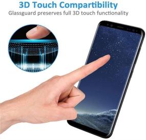 img 2 attached to AIKIN Galaxy S8 Plus Privacy Screen Protector [2 Pack], HD Anti-Spy Tempered Glass - Bubble Free, 9H Hardness, 3D Curve Edge - For Galaxy S8 Plus/S8+