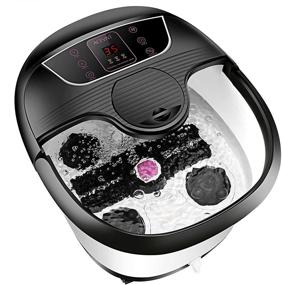img 4 attached to 🛁 Revitalize and Relax with our Motorized Foot Bath Spa Massager: Featuring Heat, Massage, Bubble Surging, Timer, and Pedicure Stone Function