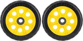img 3 attached to 🔧 Rock-N-Roller R-Trac Rear 2-Pack: 8x2 No-Flat Wheels for R6 & R8 Multi-Carts - Offset Hub (RWHLO8X2)