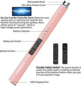 img 3 attached to 🔥 RAYONNER Rechargeable USB Lighter - Lighter Electric Lighter for Candles, Arc Lighter