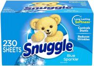 snuggle fabric softener dryer sheets: blue sparkle, 230 count - luxurious, long-lasting freshness for your laundry! logo