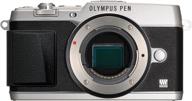 📷 olympus e-p5 16.1 mp mirrorless digital camera with 3-inch lcd- body only (silver/black trim) - enhanced for seo logo