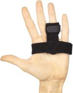 🖐️ vive trigger finger splint brace: comprehensive finger support for curved or broken fingers - includes palm strap, adjustable breathable fit, aluminum pain relief guard - middle, pinky, pointer, ring and thumb логотип