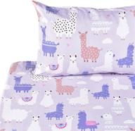 j-pinno llamas alpaca full sheet 🦙 set - 100% cotton bedding gift (full, 13) logo