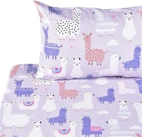 img 3 attached to J-pinno Llamas Alpaca Full Sheet 🦙 Set - 100% Cotton Bedding Gift (Full, 13)