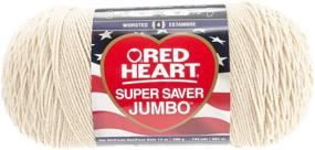 img 4 attached to 🧶 Discover the Red Heart Super Saver Jumbo Yarn in Buff - Ideal for Big Knitting and Crochet Projects!