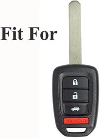 img 2 attached to Стильный и защитный чехол Coolbestda Key Fob для Honda Accord Civic - обеспечьте безопасность вашего пульта дистанционного управления (только для прямого ключа)