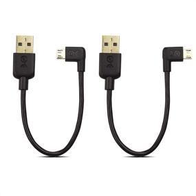 img 4 attached to 🔌 Cable Matters 6-дюймовый USB-кабель с прямым углом для ТВ-приставки и банка мощности - 90-градусный USB-кабель на Micro USB для ТВ-приставки Roku и не только