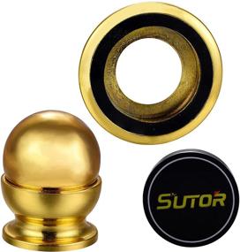 img 1 attached to 📱 Sutor Magnetic Cell Phone Holder: 360 Degree Rotatable Car Mount for Gold Cell Phones on Any Flat Surface