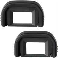 📷 2 packs, ef eyecup eyepiece viewfinder eye cup abs - compatible with canon ef eos 300d 350d 400d 450d 500d 550d 600d 1000d 1100d 700d 100d - canon rebel xt xti xs xsi t1i t2 t2i t3 t3i t4i t5i sl1 logo