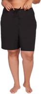 🩳 volcom plus size women's simply solid 11" shorts logo