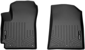 img 4 attached to Custom Fit Floor Mats: SMARTLINER 1st Row Liner Set for 2020-2021 Kia Soul - Black