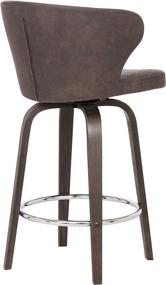 img 1 attached to Armen Living Mynette Leather Barstool