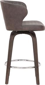 img 2 attached to Armen Living Mynette Leather Barstool