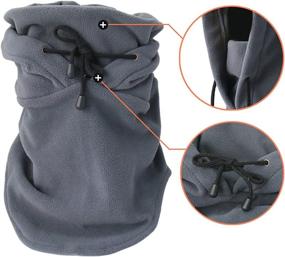 img 2 attached to 🏔️ Joyoldelf Tactical Heavyweight Balaclava: Outdoor Sports Mask for Hiking, Camping, Skiing & More - Grey