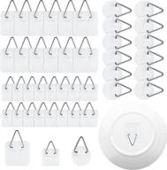 versatile 40-piece invisible adhesive plate hanger set for bathroom, kitchen, office - self-adhesive round vertical plate holder & dishes hook in rubber - wall mount plate hanger логотип