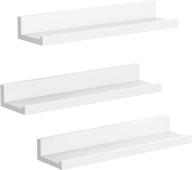 📸 songmics wall shelves set of 3: floating picture ledge for modern storage logo