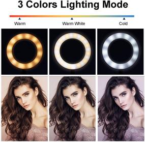 img 3 attached to Upgrade Your Selfie Game: Selfie Ring Light with Flexible Cell Phone Holder Bracket Desk Lamp LED Light for Live Broadcast/Makeup - Perfect for YouTube, TikTok & Photography! Compatible with Mobile Phones (Upgraded)