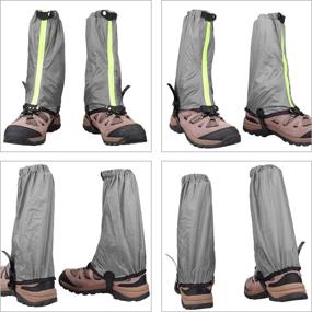 img 3 attached to 🏔️ KRATARC Outdoor Waterproof Leg Gaiter Snow Boot Gaiters - Adjustable, Lightweight, Ideal for Climbing, Hiking, Walking, Hunting