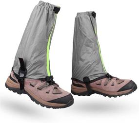 img 4 attached to 🏔️ KRATARC Outdoor Waterproof Leg Gaiter Snow Boot Gaiters - Adjustable, Lightweight, Ideal for Climbing, Hiking, Walking, Hunting