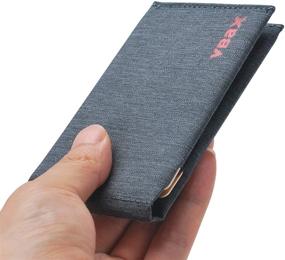 img 2 attached to 👝 Minimalist Bifold Wallet for Men's Front Pocket - Wallets, Card Cases & Money Organizers