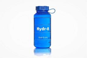 img 2 attached to Hydr-8 Time Marked Blue Sports Water Bottle Hydration System - 32oz (1000mL)