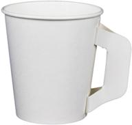 versatile and convenient hot beverage cup with handle for coffee, tea, water, shots, wheat grass, samples - 50ct 6oz logo