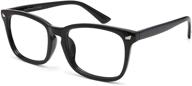 👓 cyxus blue light blocking vintage square reading glasses with clear lens & magnification for men and women logo