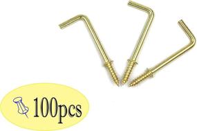 img 2 attached to Enhance Your Photo Frames with FGen 100pcs L Type Copper Plated Right Angle Hooks