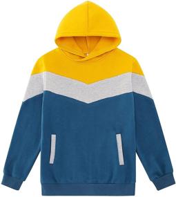 img 4 attached to 🧥 Stay Warm in Style: Boys' Sherpa Hooded Sweatshirt - Fashionable Hoodies & Sweatshirts