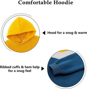 img 2 attached to 🧥 Stay Warm in Style: Boys' Sherpa Hooded Sweatshirt - Fashionable Hoodies & Sweatshirts