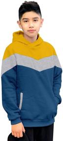 img 3 attached to 🧥 Stay Warm in Style: Boys' Sherpa Hooded Sweatshirt - Fashionable Hoodies & Sweatshirts