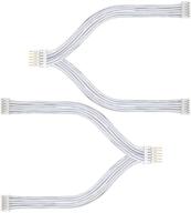🔌 philips hue lightstrip plus flexible splitter cable, 2 pack (0.4ft/12cm, white) logo