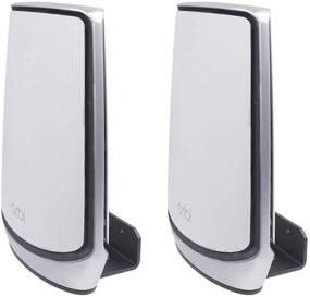 img 2 attached to 📶 Koroao Metal Wall Mount Holder for Orbi Whole Home Tri-Band Mesh WiFi 6 System - Securely Mount Your Orbi Ultra (RBK850/RBK852/RBK853) or Orbi AX (RBK752/RBK753/RBS750/RBS751/AX4200/AX5700/AX6000) (2-Pack)