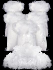 img 4 attached to 🎄 Riakrum Christmas Fake Snow: Indoor Artificial Fluffy Snow Blanket for Festive Decor, Tree, Table & More