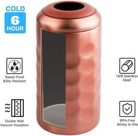 img 2 attached to 🍾 Sangyn Wine Chiller - Iceless Wine Cooler for Extended Chilling, Premium Insulated Wine Bottle Holder Preserves Coldness up to 6 Hours - Fits Most 750ml Champagne Bottles (Rose Gold)