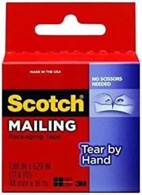 img 3 attached to 📦 MMM3841 Scotch Tear By Hand Packaging Tape: Convenient, Effortless & Mess-Free Packing Experience