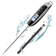 doqaus digital meat thermometer: instant read, ip67 waterproof, backlit with calibration - ideal for bbq, grill, candy, turkey logo