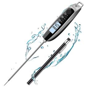 img 4 attached to DOQAUS Digital Meat Thermometer: Instant Read, IP67 Waterproof, Backlit with Calibration - Ideal for BBQ, Grill, Candy, Turkey