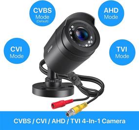 img 2 attached to 📷 ZOSI 2.0MP 1080p 1920TVL Outdoor Indoor Security Camera: Hybrid 4-in-1 TVI/CVI/AHD/CVBS CCTV Camera with 80ft IR Night Vision - Weatherproof for Analog Home Surveillance DVR System (960H, 720P, 1080P, 5MP, 4K)
