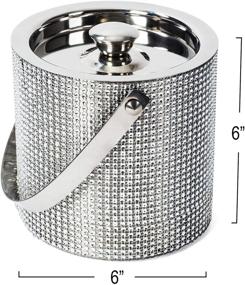 img 1 attached to Colleta Home Ice Bucket for Parties - Insulated with Lid, Stainless Steel Double Walled with Handle for Convenient Carrying, 1.7 Liter - Ice Bucket with Tongs for Enhanced Entertaining Experience