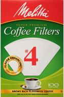 ☕ melitta #4 cone coffee filters, white, 600-count bulk pack logo