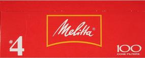 img 2 attached to ☕ Фильтры для кофе в форме конуса Melitta #4, белые, 600 штук в упаковке оптом