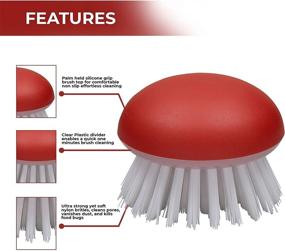 img 2 attached to Vegetable Brush Scrubber Food Ultra Strong