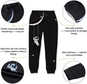 img 2 attached to 🐉 Uideazone Dragons Pattern Sweatpants: Stylish & Trendy Boys' Fashion Clothing