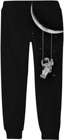 img 3 attached to 🐉 Uideazone Dragons Pattern Sweatpants: Stylish & Trendy Boys' Fashion Clothing